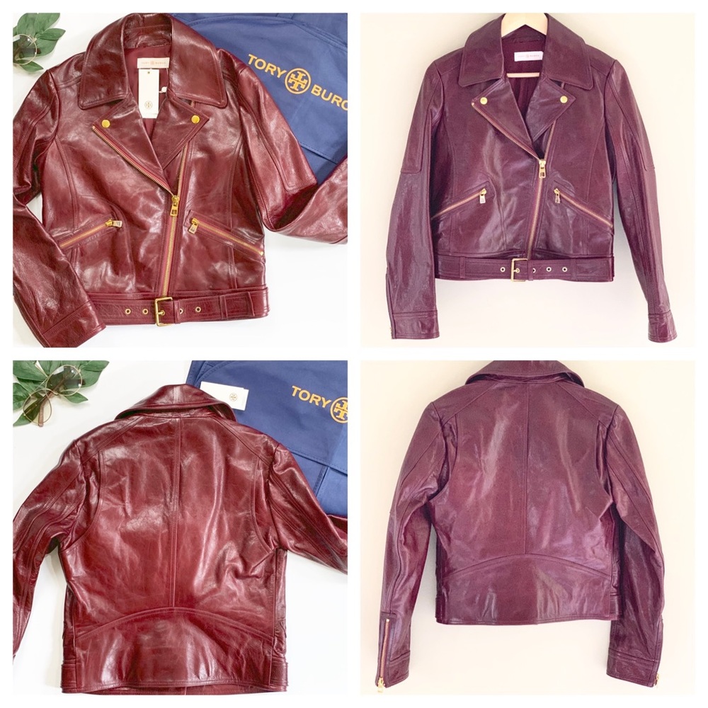 ✂️ 🎉HP🎉 Amazing Tory Burch Bianca Moto Jacket - Picture 6 of 8
